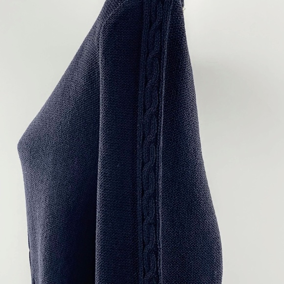 St John Sweater V Neck Pullover Blk  Santana Knit with Cable Knit Detailing Sz S - Picture 9 of 13